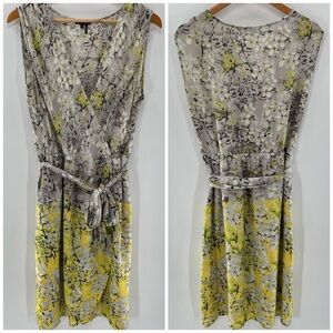 NIC+ZOE Gray and Yellow Floral Mini Dress